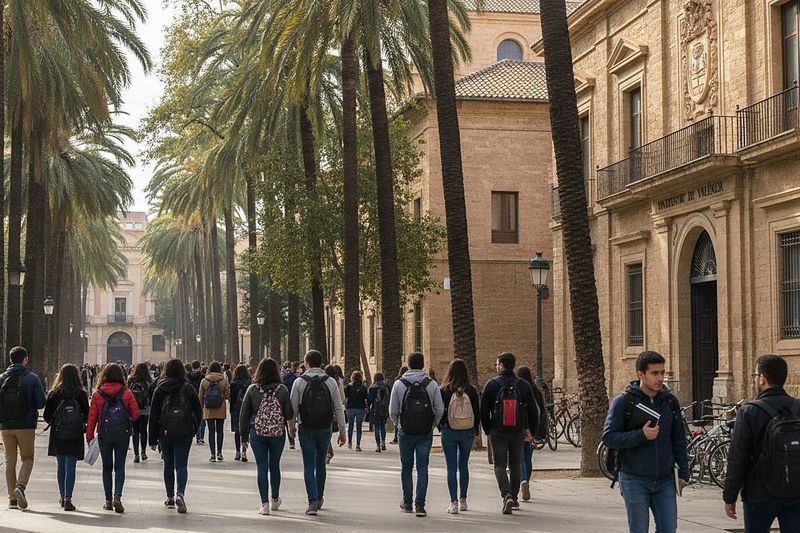 Zona universitaria de Valencia (imagen ilustrativa)
